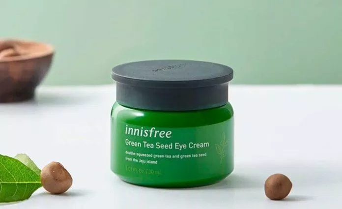 Kem dưỡng mắt Innisfree Green Tea Seed Eye Cream được lựa chọn cẩn thận từ các loại giống trà xanh chất lượng nhất của đảo Jeju (nguồn: internet)