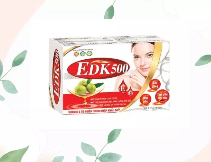 Viên uống bổ sung Vitamin E EDK500 (Ảnh: Internet).