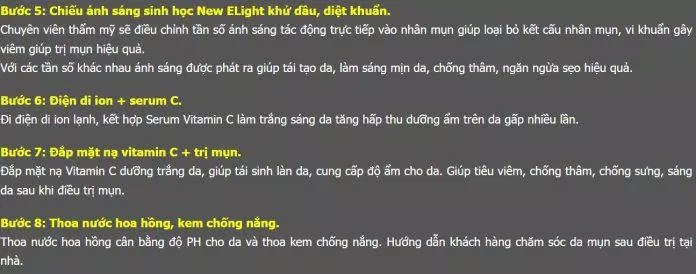 Tất tần tật 8 bước trong quy trình điều trị tại Tre Xanh Spa (Nguồn: Tre Xanh Spa)