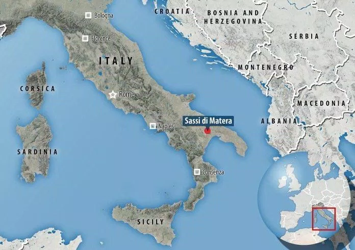 Vị trí của Matera trên bản đồ nước Ý (Nguồn: Internet)