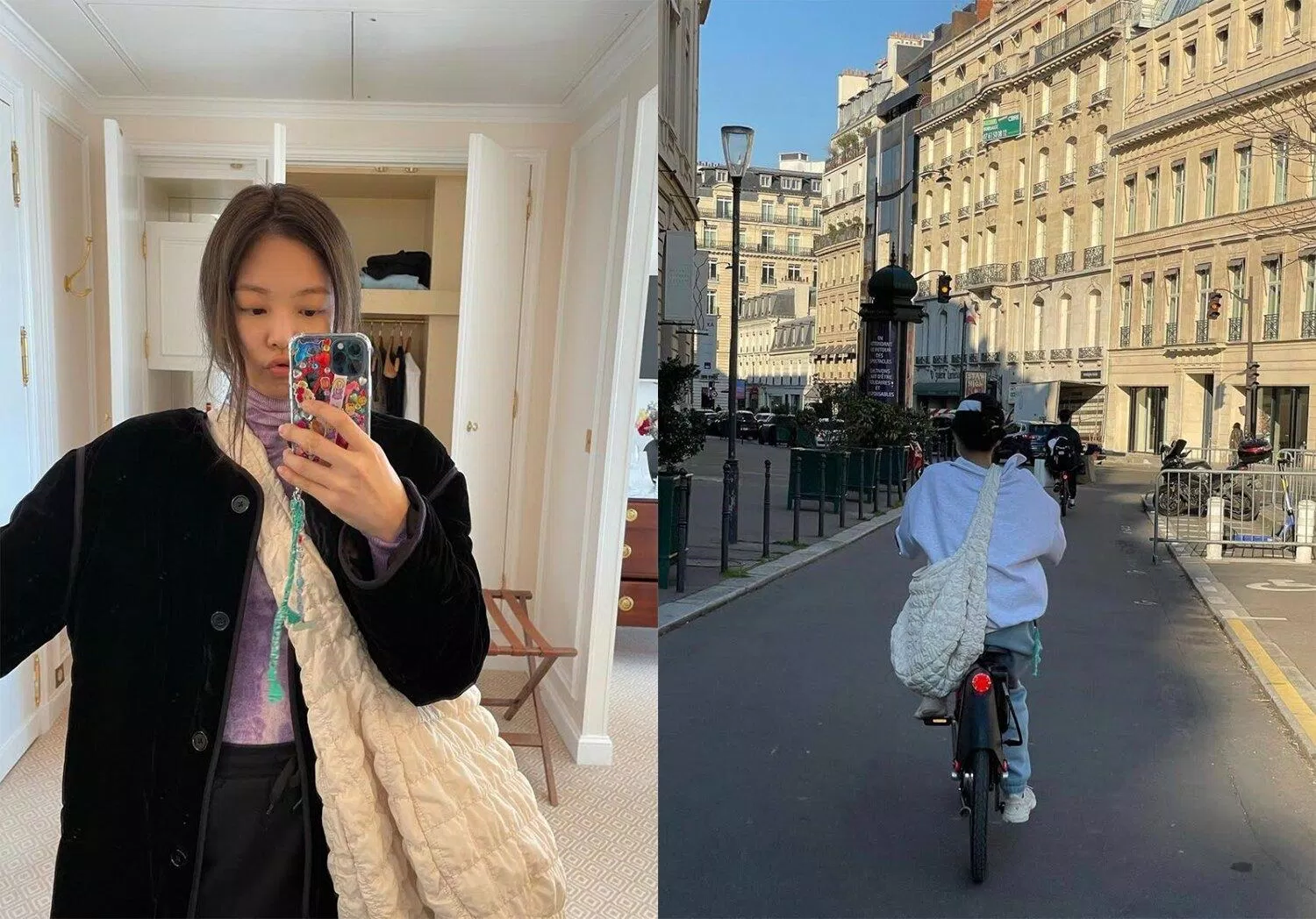 Chiếc túi chần bông siêu to mà cô nàng BLACKPINK Jennie yêu thích (Nguồn: Instagram / @jennierubyjane)