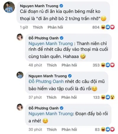 Tương tác của các diễn viên và khán giả trên MXH Tương tác của các diễn viên và khán giả trên MXH