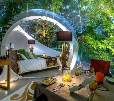 Khách sạn Bubble Lodge - Cộng hòa Mauritius (Ảnh: Internet) Khách sạn Bubble Lodge - Cộng hòa Mauritius (Ảnh: Internet)