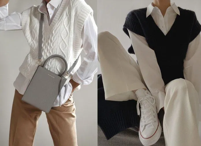 Những chiếc áo oversized phối cùng quần vải và áo sơmi sẽ làm tăng thêm vẻ năng động và sành điệu của bạn