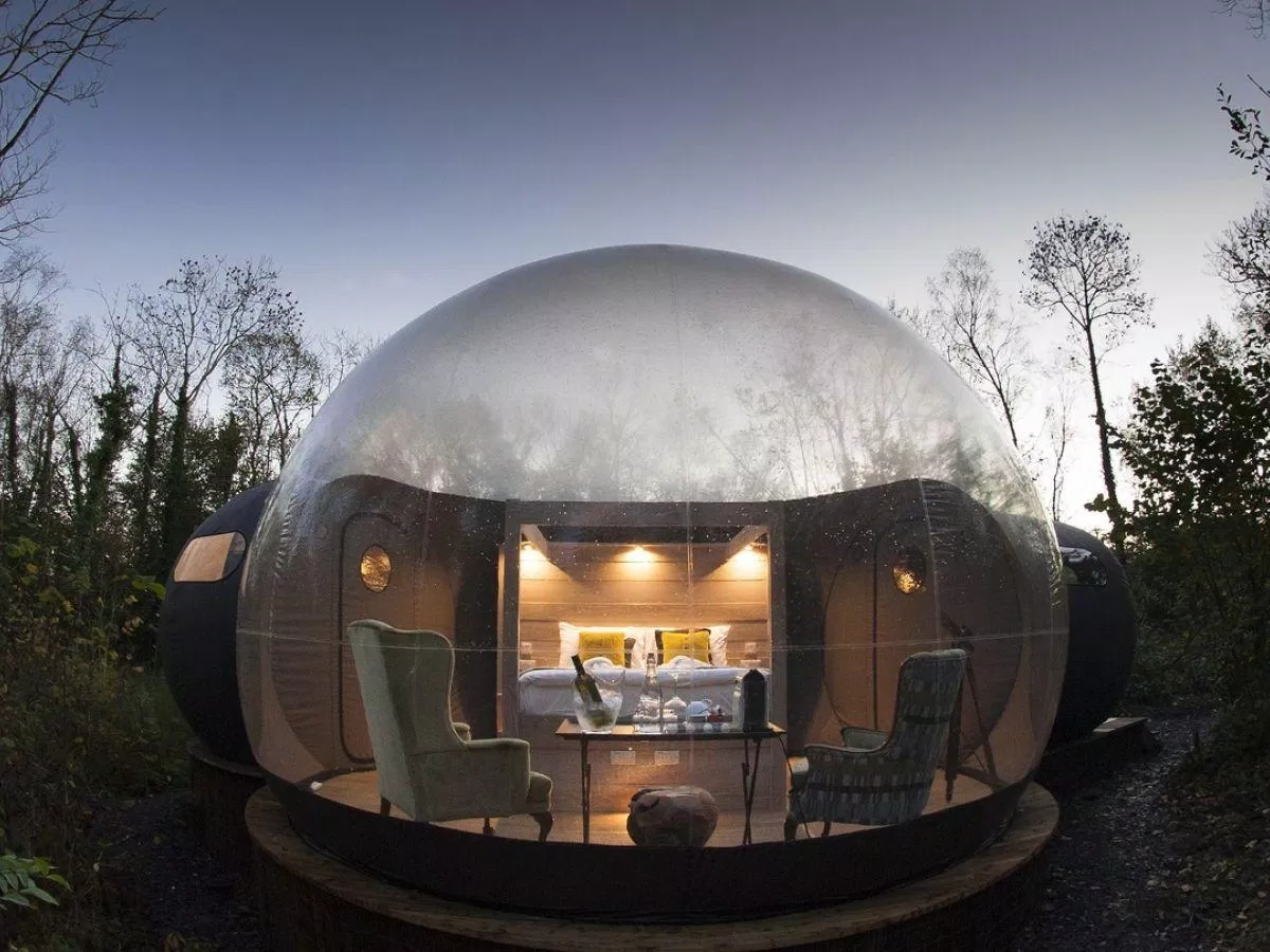 Khách sạn Forest Dome - Bắc Ireland (Ảnh: Internet) Khách sạn Forest Dome - Bắc Ireland (Ảnh: Internet)