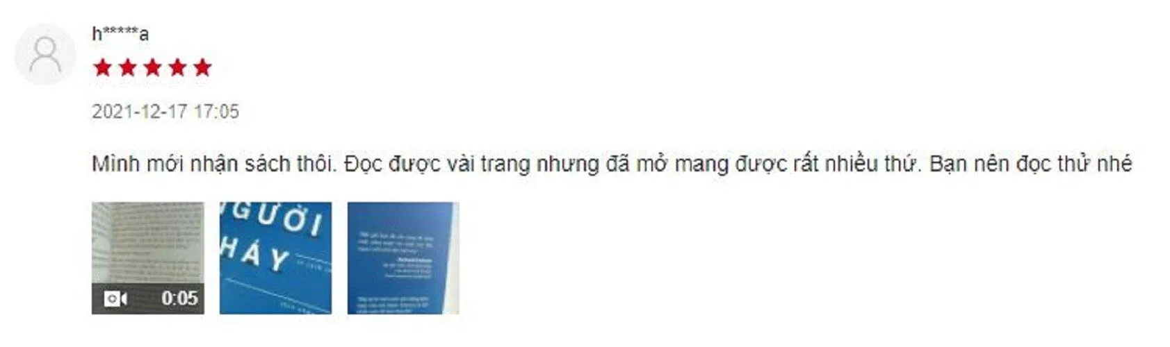 Độc giả đánh giá cao nội dung sách (Nguồn: BlogAnChoi)