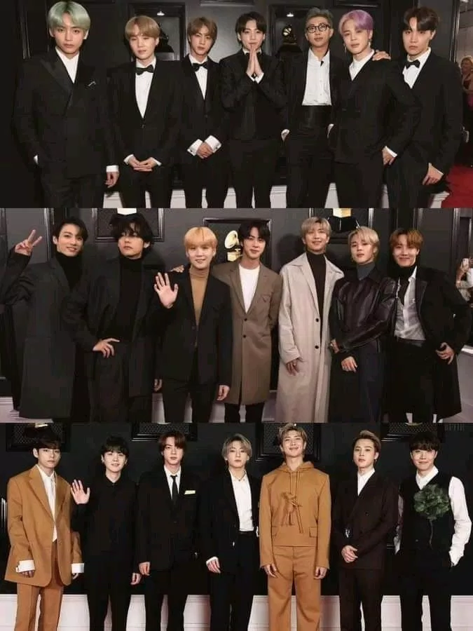 BTS tại GRAMMY năm 2019, 2020 và 2021 (Ảnh: Internet)