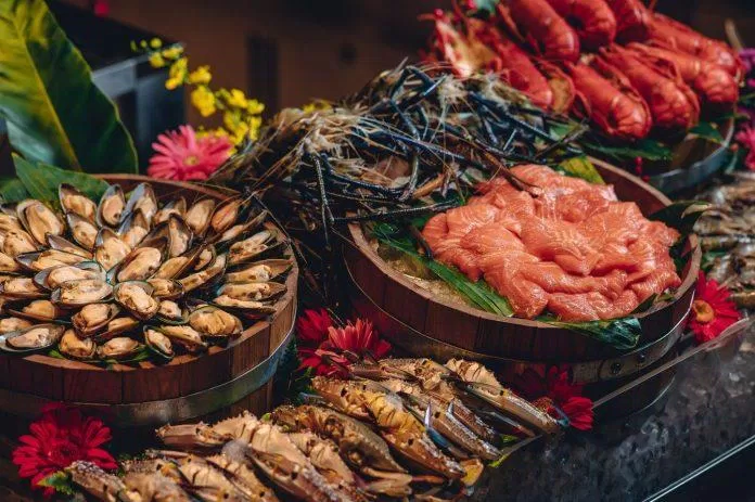 Các món ăn tại Nhà hàng buffet hải sản Saigon Café Restaurant (Ảnh Internet)