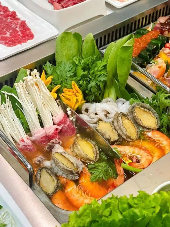 Các món ăn tại Nhà hàng buffet hải sản Ăn Được Phúc Hồ Chí Minh (Ảnh Internet)