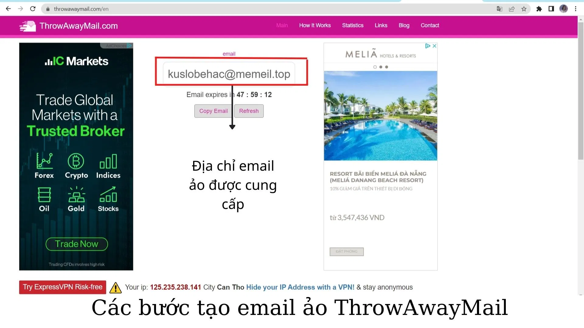 Địa chỉ email ảo được tạo sẵn (Ảnh: BlogAnChoi). Địa chỉ email ảo được tạo sẵn (Ảnh: BlogAnChoi).
