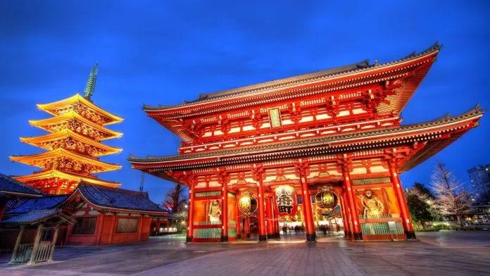 Chùa Sensoji về đêm (Ảnh: Internet) Chùa Sensoji về đêm (Ảnh: Internet)