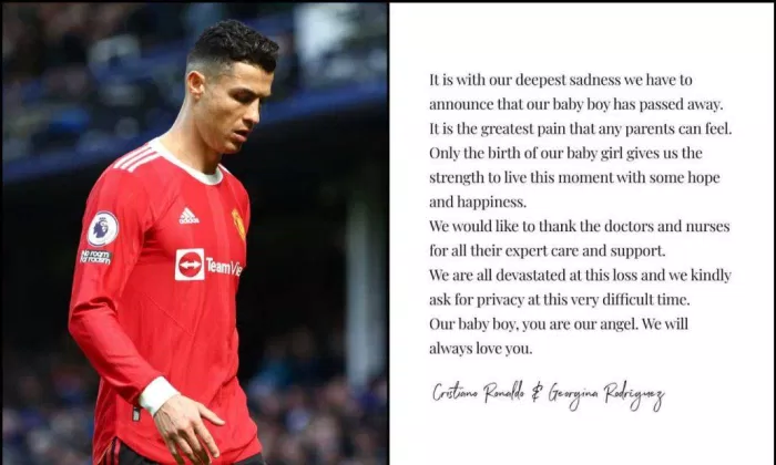 Ronaldo thông báo tin buồn (Ảnh: Internet).