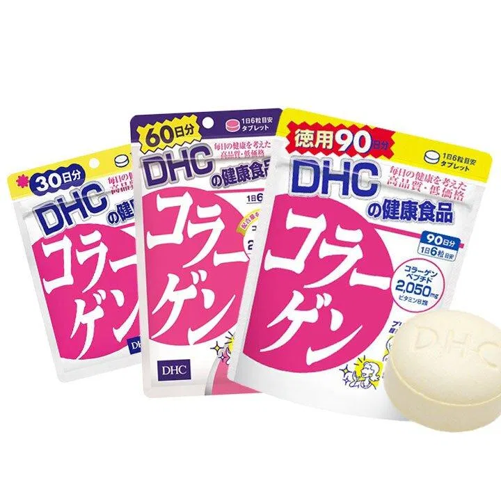 Viên uống DHC Collagen có nhiều tiêu chuẩn đóng gói cho bạn lựa chọn (Nguồn: Internet). Viên uống DHC Collagen có nhiều tiêu chuẩn đóng gói cho bạn lựa chọn (Nguồn: Internet).