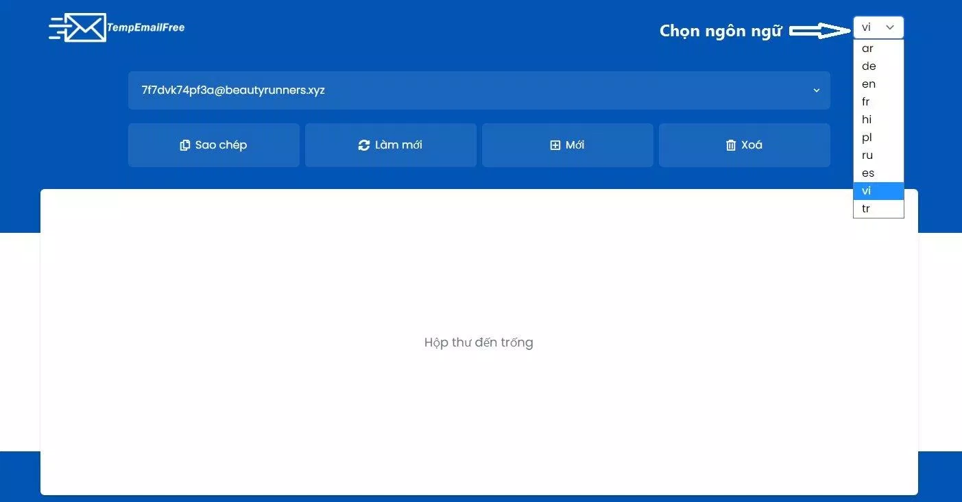 Chọn ngôn ngữ tiếng Việt (Ảnh: BlogAnChoi). Chọn ngôn ngữ tiếng Việt (Ảnh: BlogAnChoi).