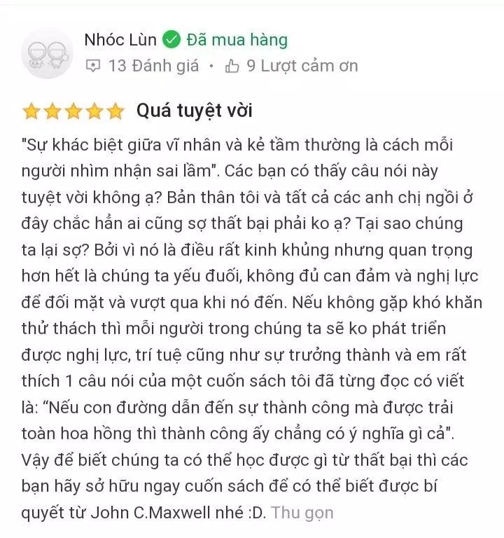 Cảm nhận của độc giả