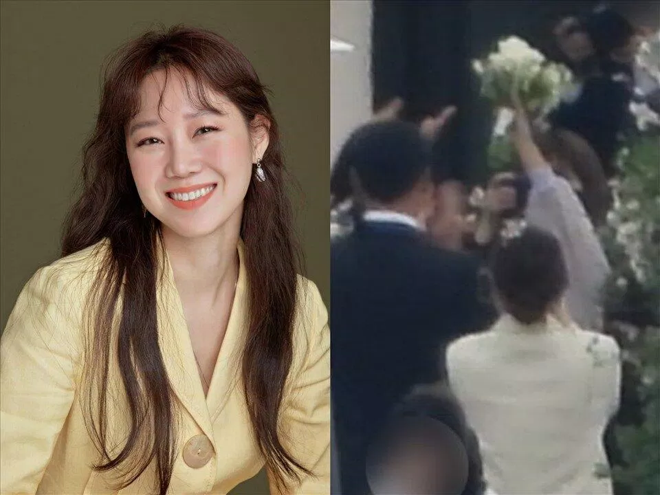 Gong Hyo Jin là người bắt được hoa trong đám cưới của cặp đôi Hyun Bin và Son Ye Jin (Nguồn: Internet).