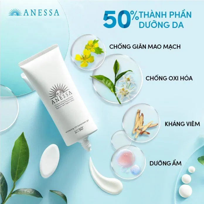 Kem chống nắng Anessa Whitening UV Sunscreen Gel (Nguồn: Internet)