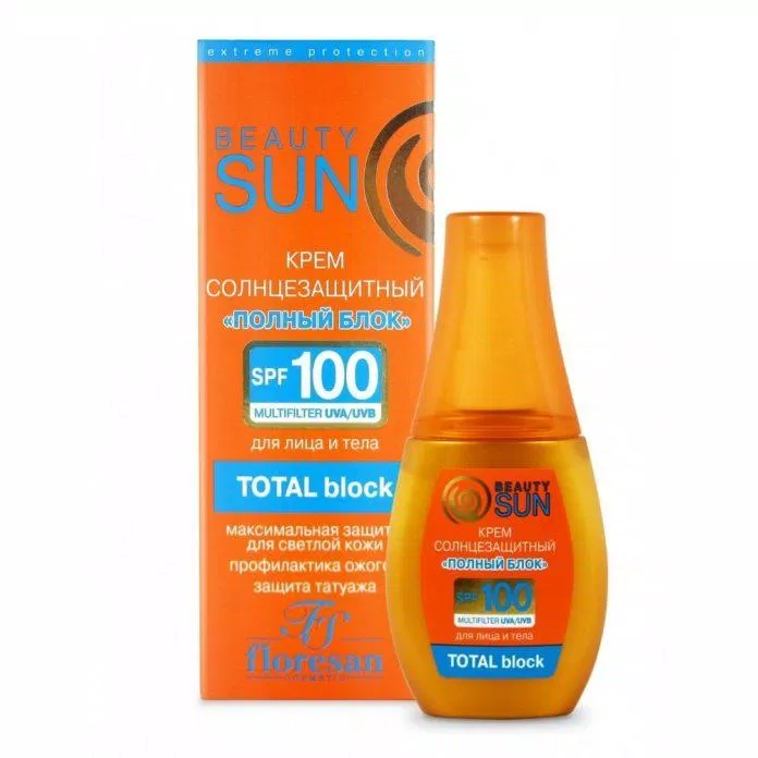 kem chống nắng 1. Floresan Beauty Sun Total Block SPF 100 ( Nguồn: Internet )