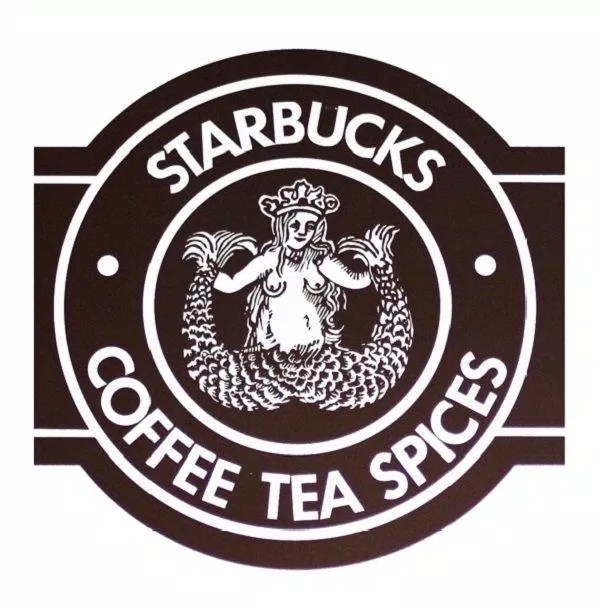 Hình dáng logo đầu tiên của Starbucks (Ảnh: Internet). Hình dáng logo đầu tiên của Starbucks (Ảnh: Internet).