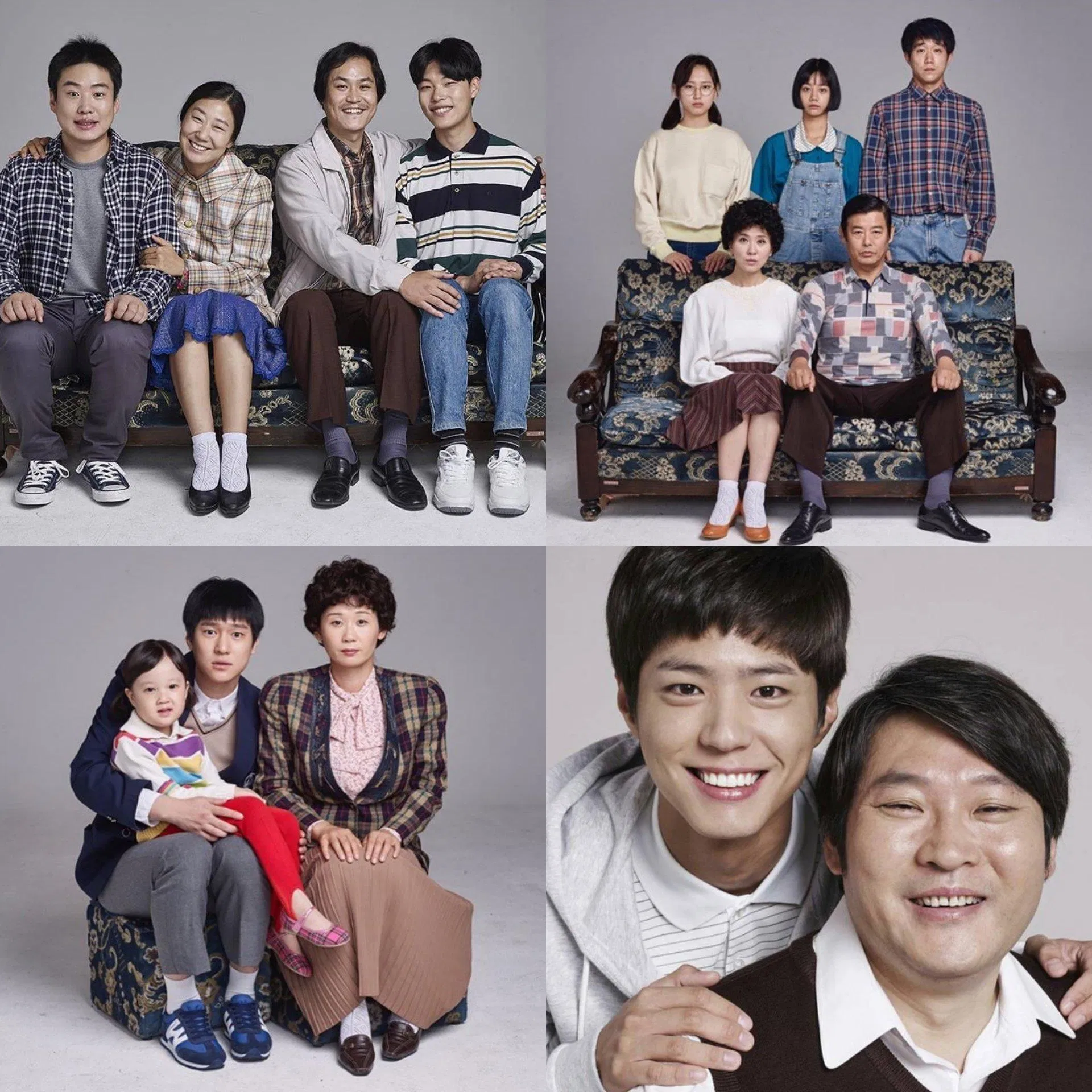 Hình ảnh bốn gia đình trong "Reply 1988" (Ảnh: Internet)