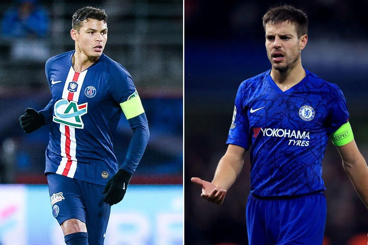 Thiago Silva và Azpilicueta (Ảnh: Internet). Thiago Silva và Azpilicueta (Ảnh: Internet).