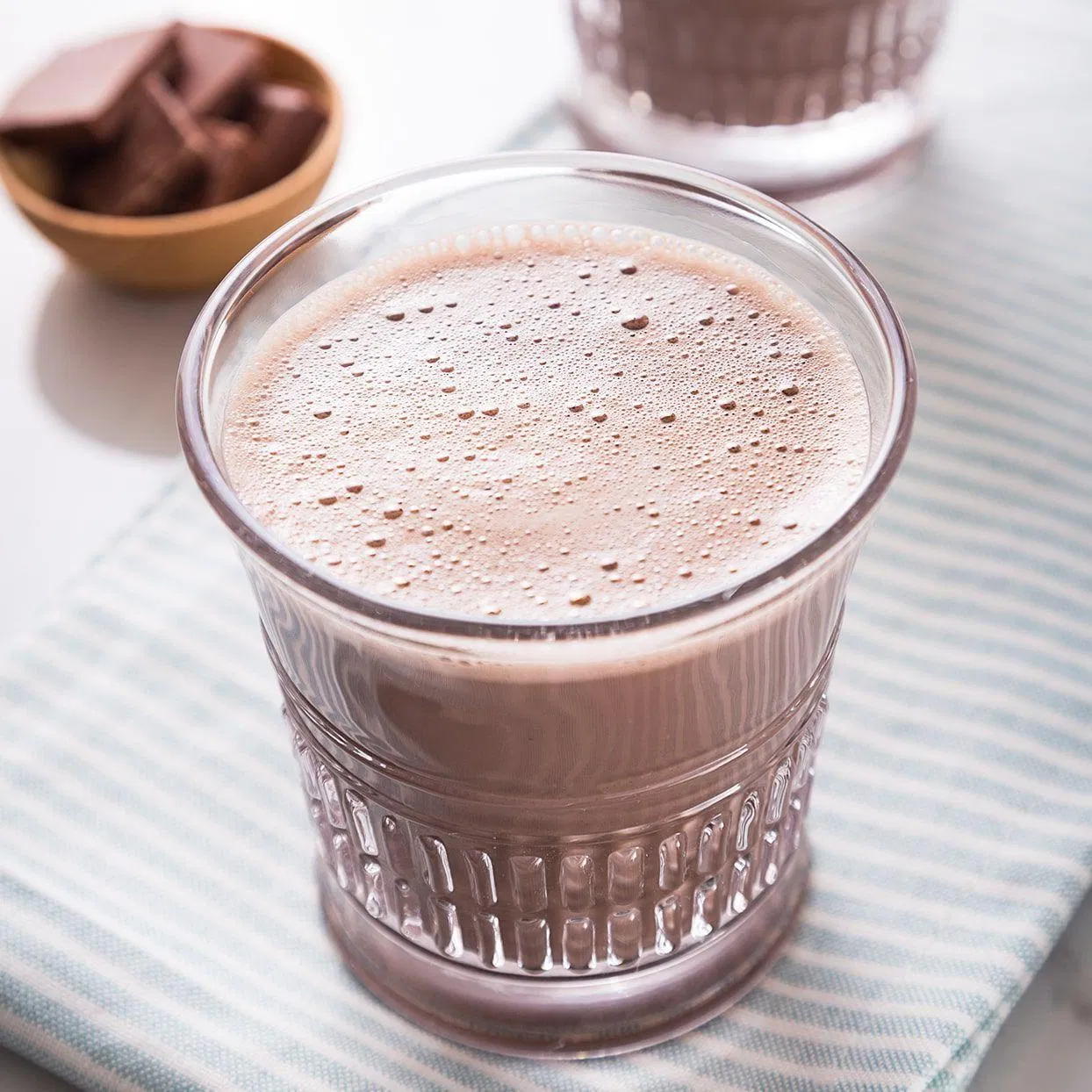 Một ly protein bột whey sau khi tập (Ảnh: Internet)