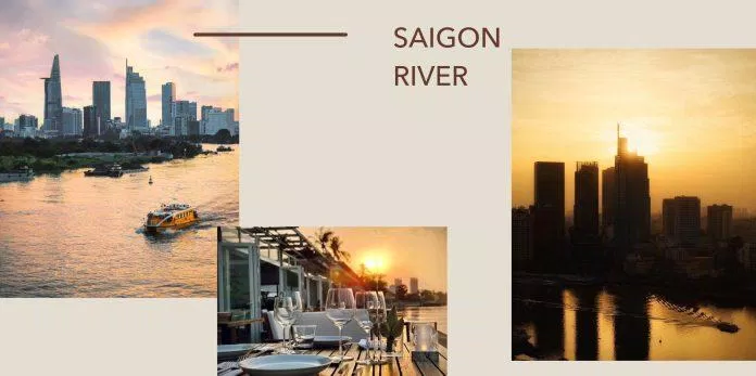 Chiều hoàng hôn mộng mơ bên sông Sài Gòn từ The Deck (Nguồn: Facebook The Deck Saigon)