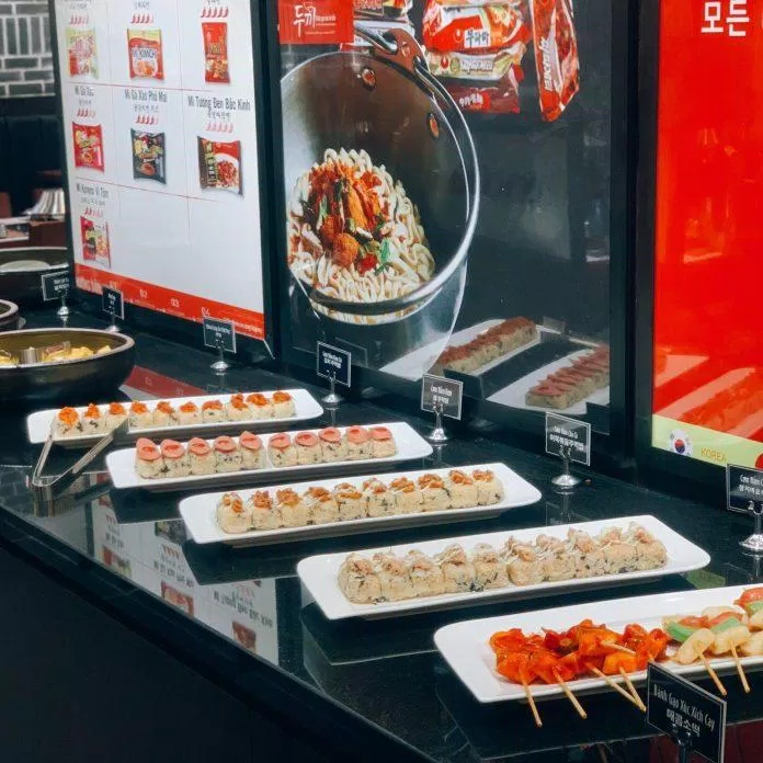Các món ăn tại Nhà hàng buffet Dookki Vietnam (Ảnh Internet)