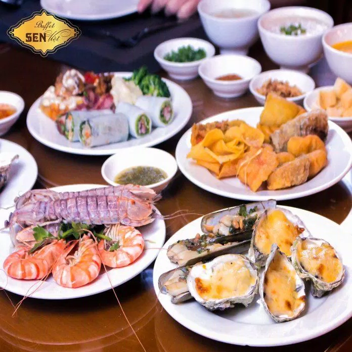 Các món ăn tại Nhà hàng buffet Sen Việt (Ảnh Internet)