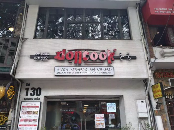 Nhà hàng Hàn Quốc Doncook - Ảnh: internet