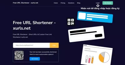 Nhấn nút để đăng ký tài khoản trên XURLS (Ảnh: BlogAnChoi). Nhấn nút để đăng ký tài khoản trên XURLS (Ảnh: BlogAnChoi).