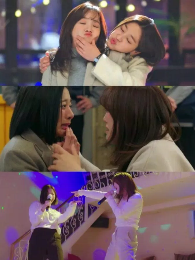 Shin Ha Ri và Jin Young Seo Shin Ha Ri và Jin Young Seo