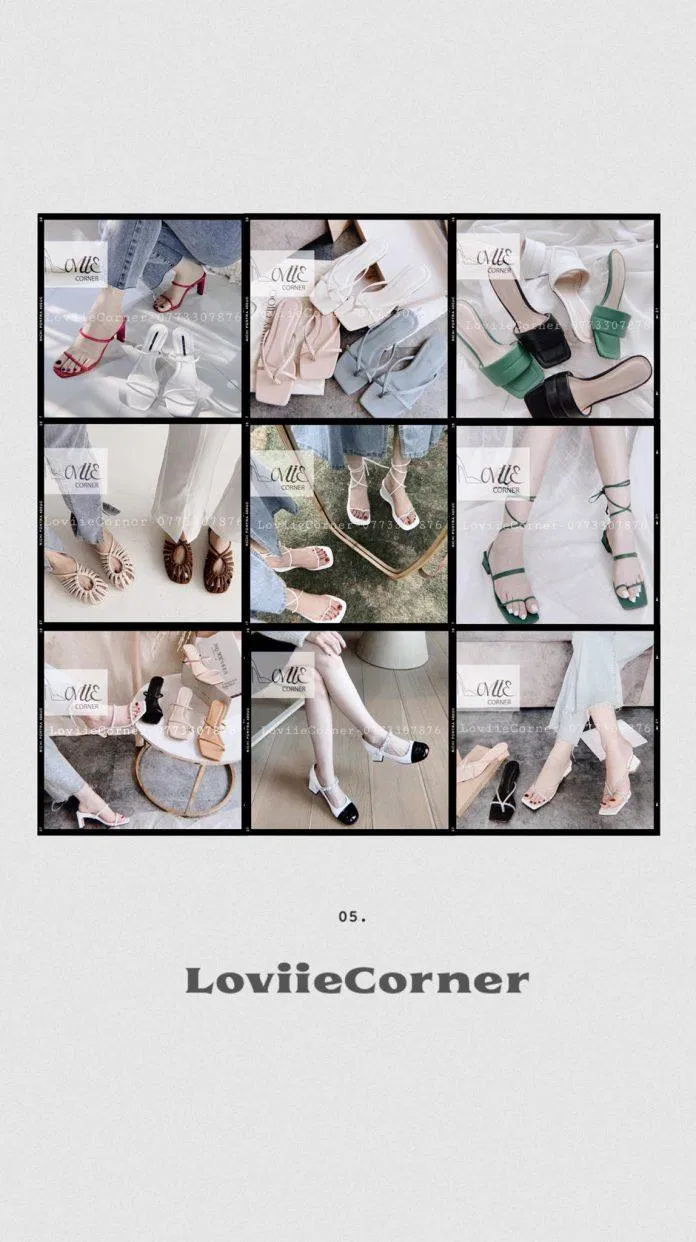 Một số mẫu sản phảm của shop LoviieCorner ( Nguồn: Shopee)