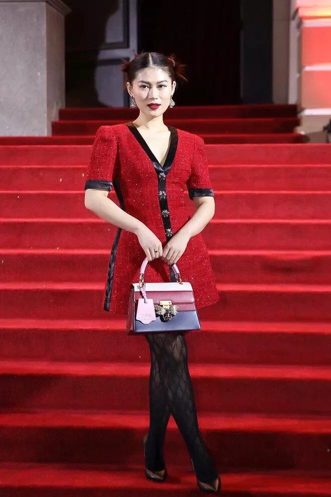 Ngọc Thanh Tâm với chiếc Gucci Queen Margaret. (Ảnh: Internet0