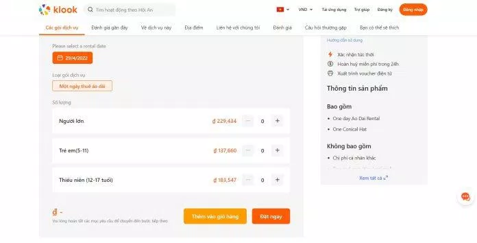 Thuê trang phục online ( Nguồn: Internet)
