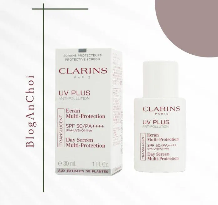 Kem chống nắng vật lý lai hoá học Clarins UV PLUS Anti-Pollution (Ảnh: Internet).