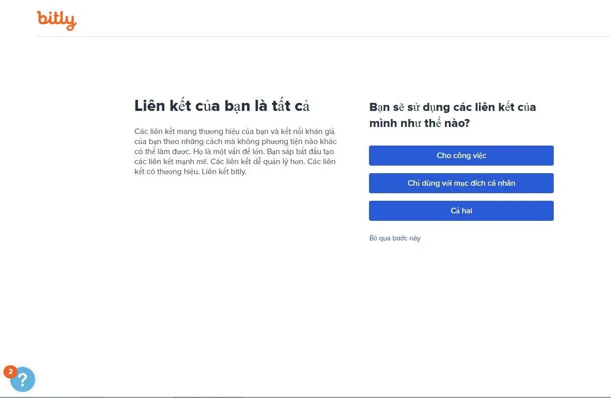 Chọn mục đích sử dụng link rút gọn (Ảnh: BlogAnChoi). Chọn mục đích sử dụng link rút gọn (Ảnh: BlogAnChoi).