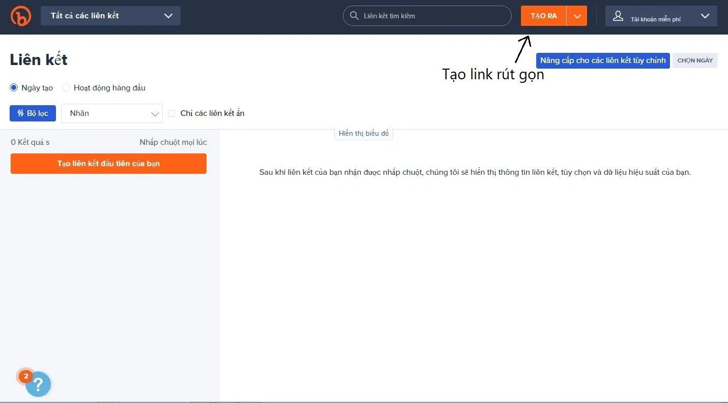 Nhấn nút để tạo link rút gọn (Ảnh: BlogAnChoi). Nhấn nút để tạo link rút gọn (Ảnh: BlogAnChoi).