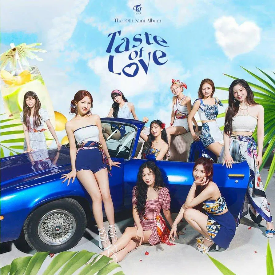 Mùa hè rực rỡ, màu sắc của TWICE với mini album thứ 10, Taste of Love. (Nguồn: Internet) Mùa hè rực rỡ, màu sắc của TWICE với mini album thứ 10, Taste of Love. (Nguồn: Internet)