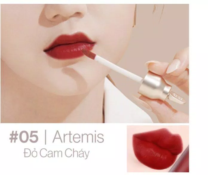 Son velvet tint Gilaa Plumping Lip Serum 05 Artemis( Nguồn: Internet)