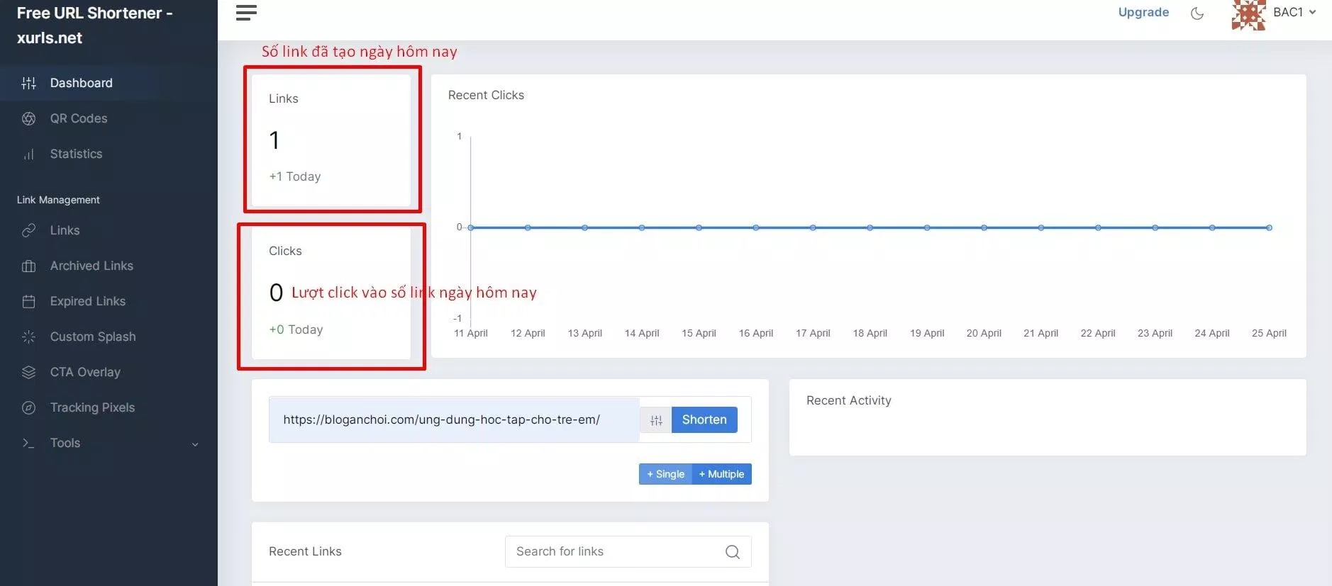 XURLS giúp bạn có thể theo dõi và phân tích các đường link (Ảnh: BlogAnChoi). XURLS giúp bạn có thể theo dõi và phân tích các đường link (Ảnh: BlogAnChoi).