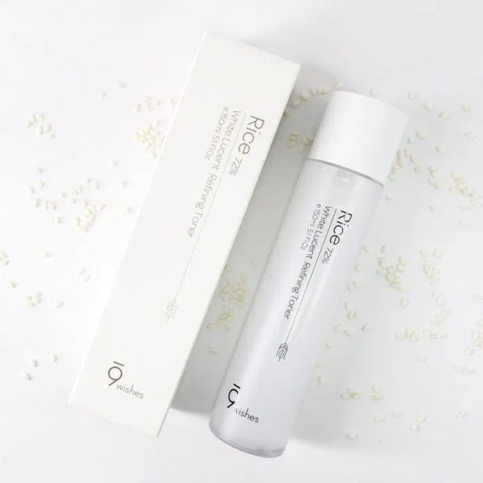 Nước hoa hồng dưỡng sáng da 9Wishes Rice 72% White Lucentrefining Toner (Nguồn: Internet).