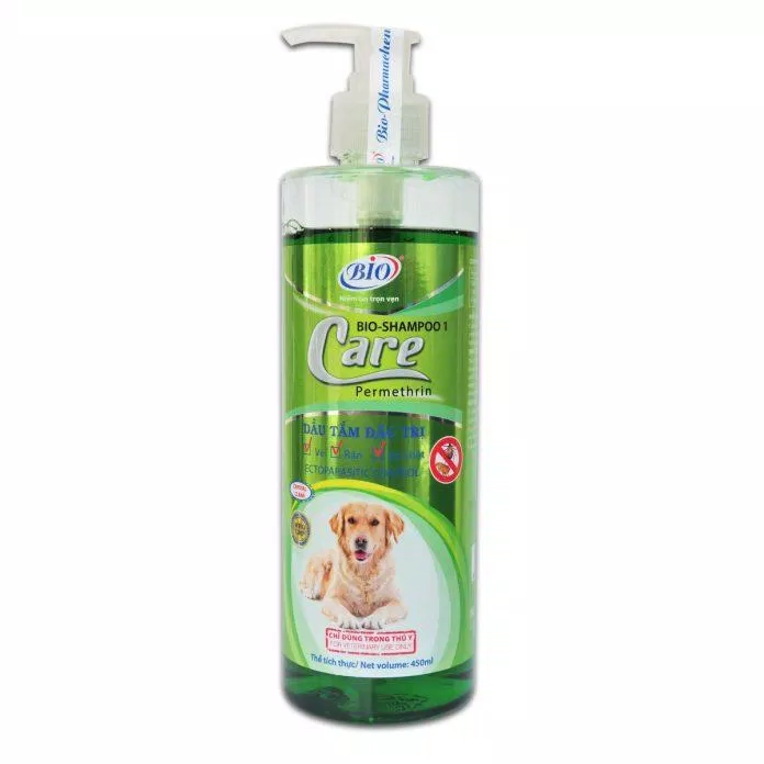 Sữa tắm Bio trị vẹ,rận, bọ chét trên da thú cưng (Ảnh: internet).
