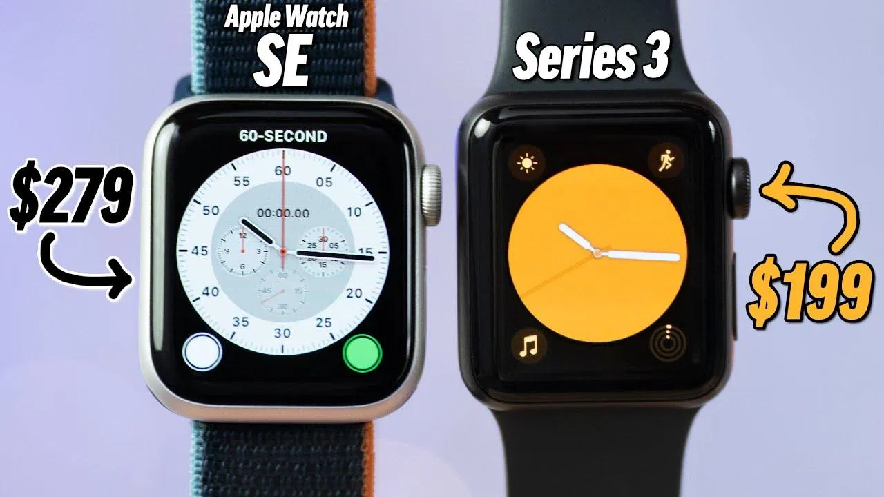 Apple Watch 3 và SE (Ảnh: Internet). Apple Watch 3 và SE (Ảnh: Internet).