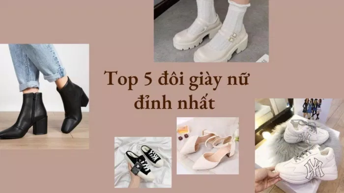 top 5 đôi giày nữ