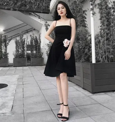 Cách phối đồ với giày cao gót đế vuông