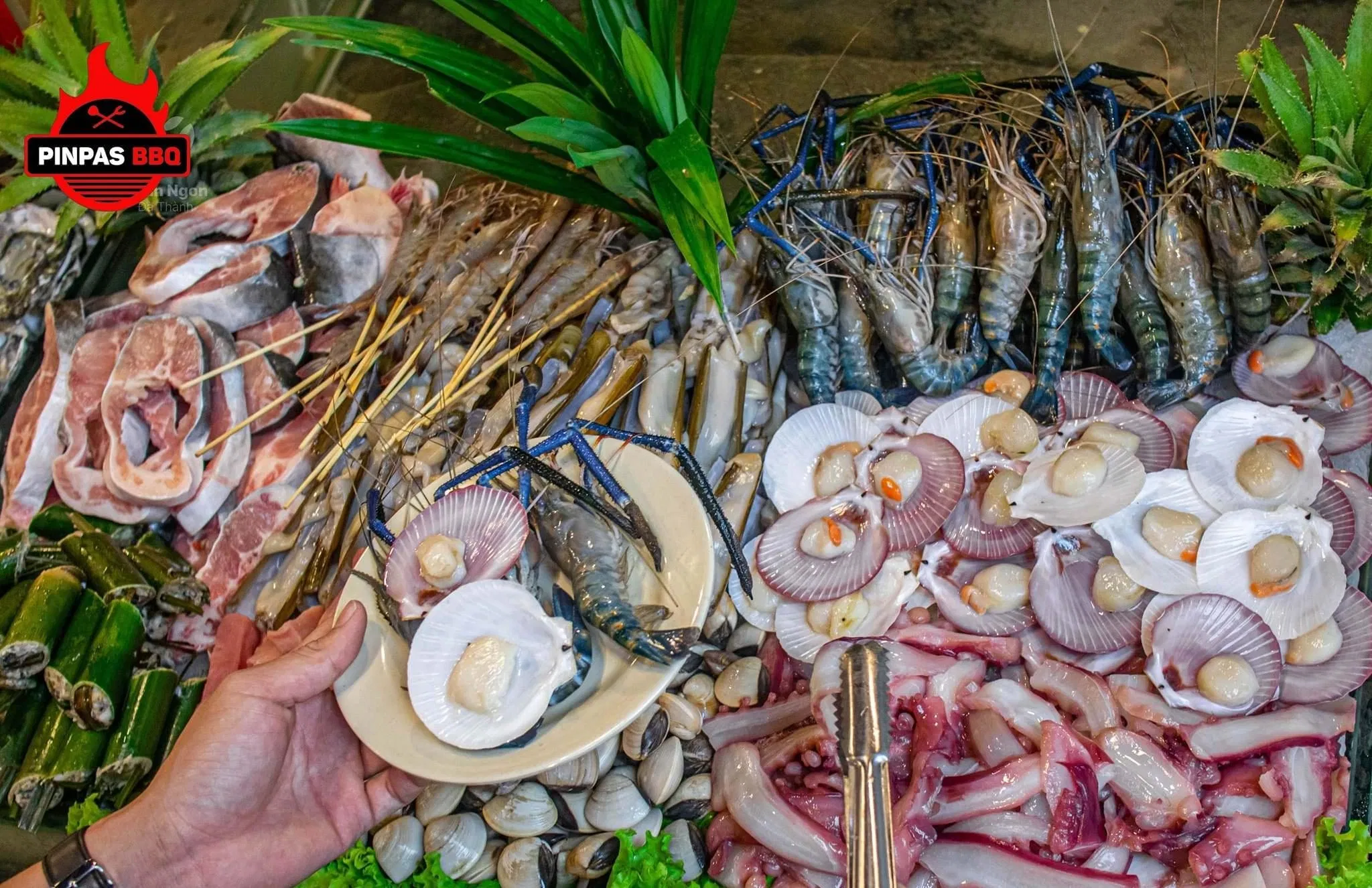 Các món ăn tại Nhà hàng buffet hải sản Pinpas BBQ Đà Nẵng (Ảnh Pinpas BBQ) Các món ăn tại Nhà hàng buffet hải sản Pinpas BBQ Đà Nẵng (Ảnh Pinpas BBQ)