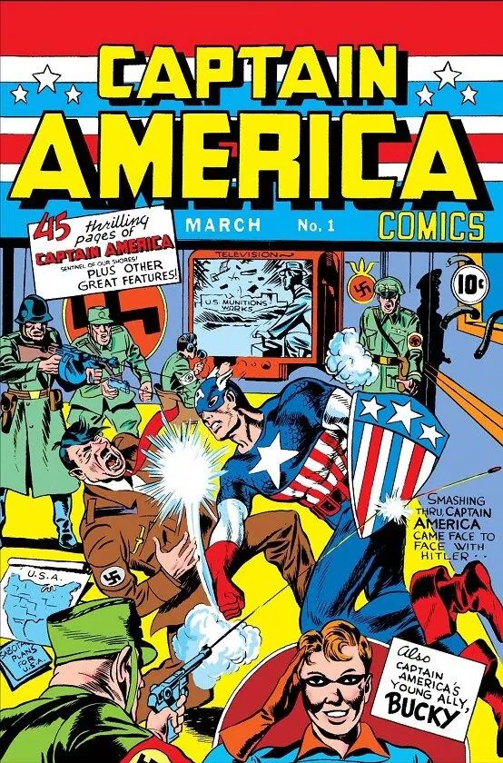 Captain America trong truyện tranh (Nguồn: Internet) Captain America trong truyện tranh (Nguồn: Internet)