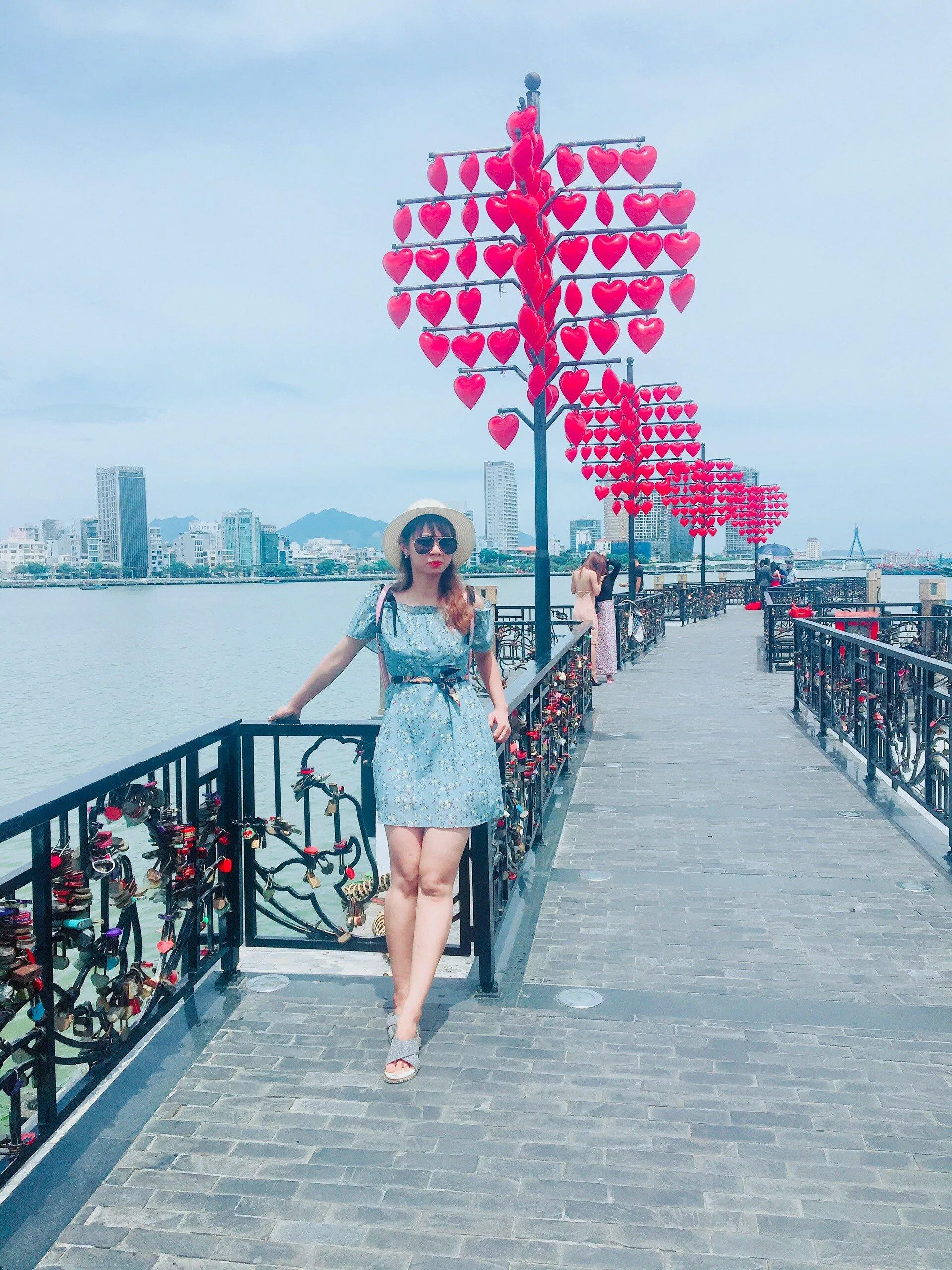 Cầu Tình Yêu Đà Nẵng. (Ảnh: Kim Cúc) Cầu Tình Yêu Đà Nẵng. (Ảnh: Kim Cúc)