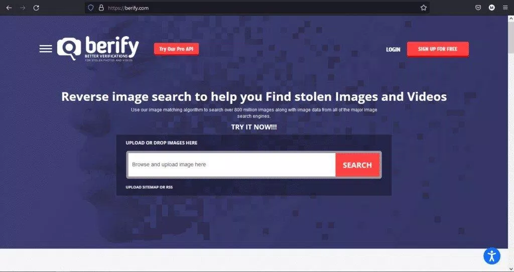 Tìm kiếm ngược video bằng Berify (Nguồn: Internet) Tìm kiếm ngược video bằng Berify (Nguồn: Internet)